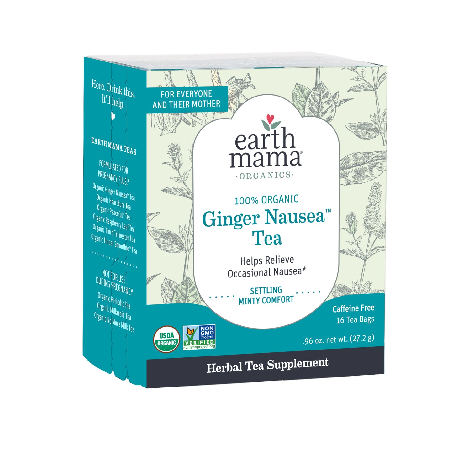 Earth Mama Organic Ginger Nausea Tea
