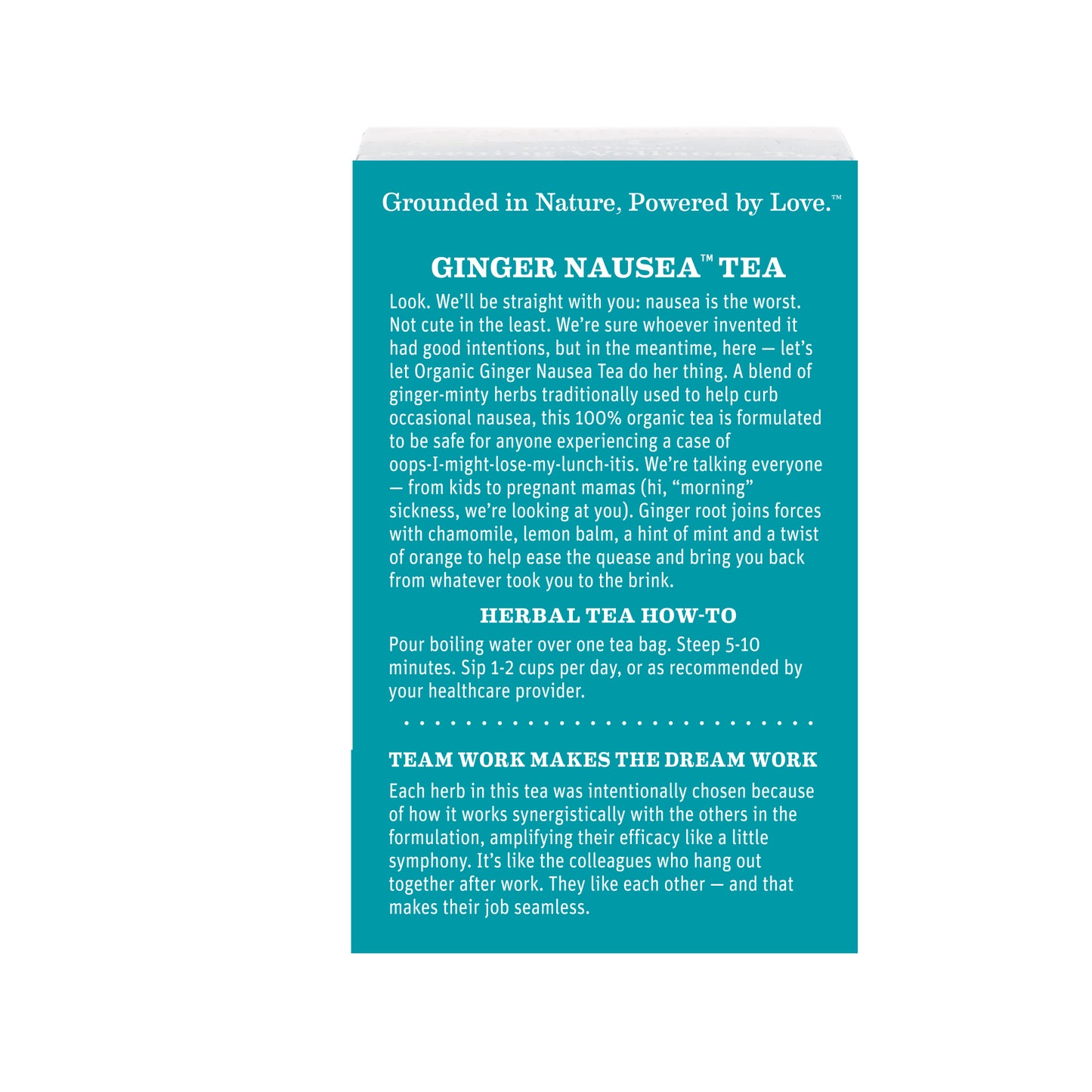 Earth Mama Organic Ginger Nausea Tea