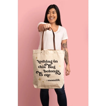 FUN CLUB Hashtag Mom Life Tote Bag