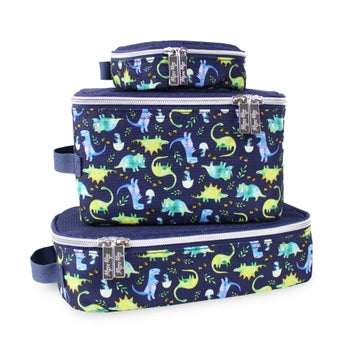 Itzy Ritzy Pack Like A Boss™ Medium Packing Cubes - Raining Dinos