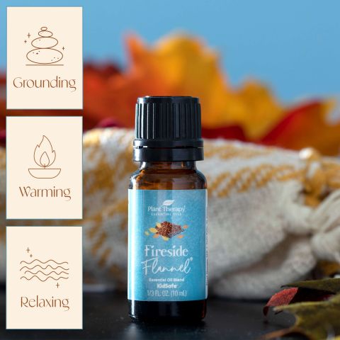 Plant Therapy Fireside Flannel Essential Oil Blend 10 mL (1/3 oz)