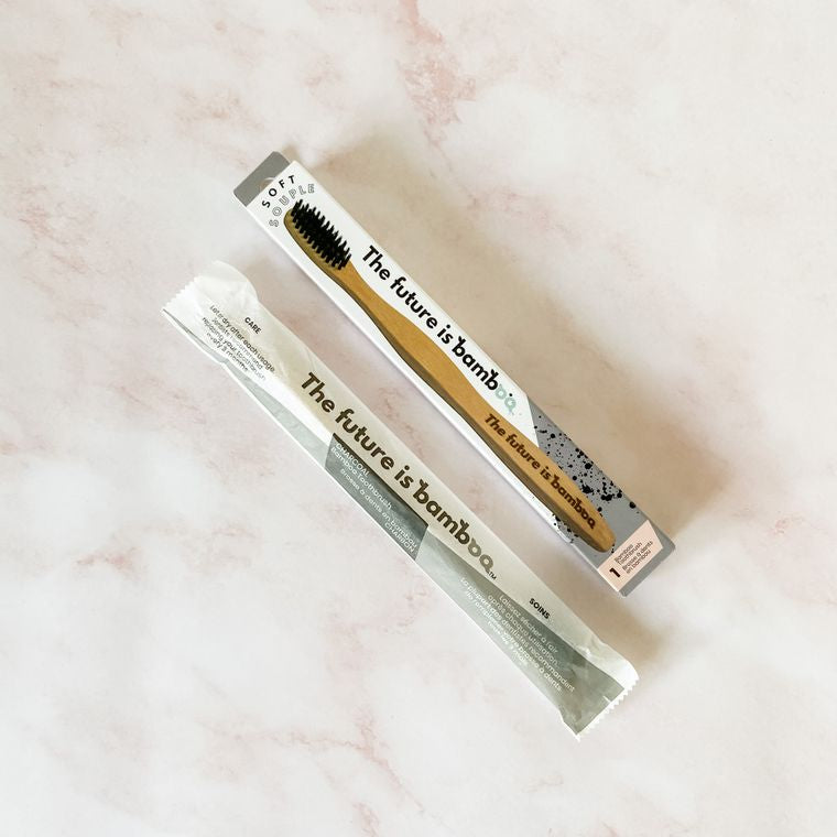 The future is bamboo Charcoal Bamboo Toothbrush