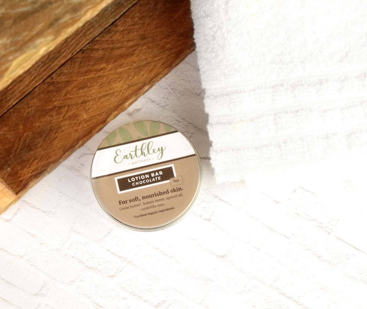 Earthley Chocolate Lotion Bar - Unscented