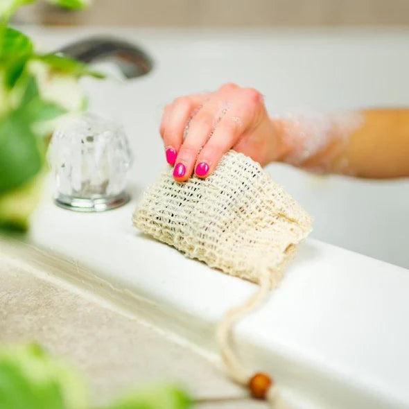 Bamboo Switch Sisal Soap Saver Bag
