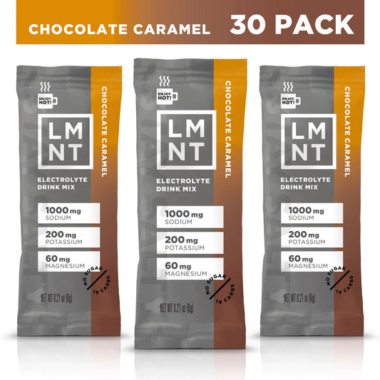 LMNT Chocolate Caramel Electrolyte Drink Mix - 30 Count