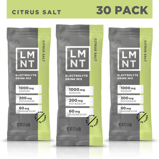 LMNT Citrus Salt Electrolyte Drink Mix - 30 Count