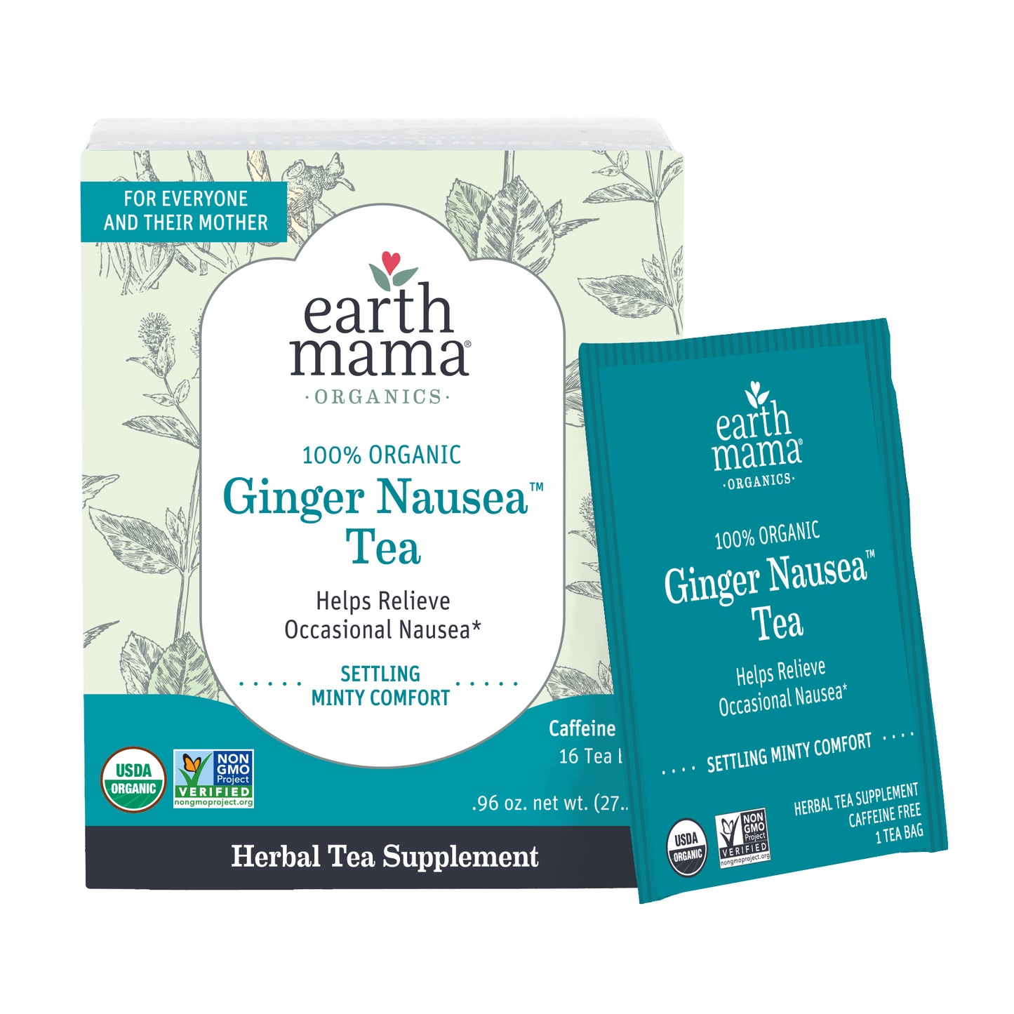 Earth Mama Organic Ginger Nausea Tea