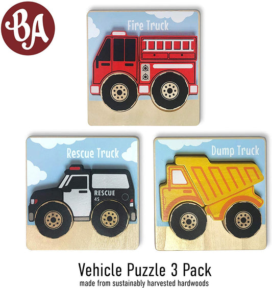 BeginAgain Vehicles Puzzles