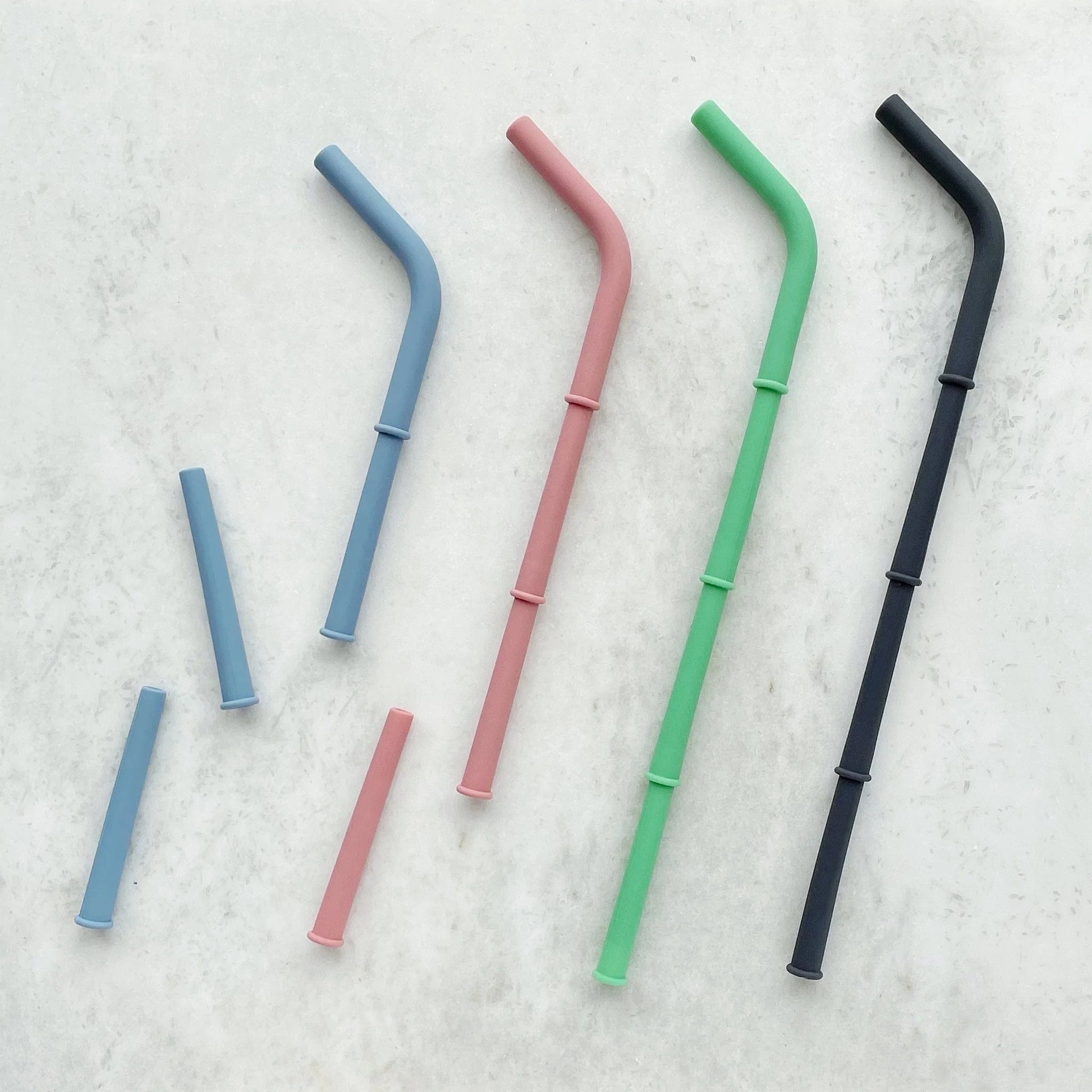 Big Bee, Little Bee Build-A-Straw Reusable Silicone Straws (Extra Wide Size)