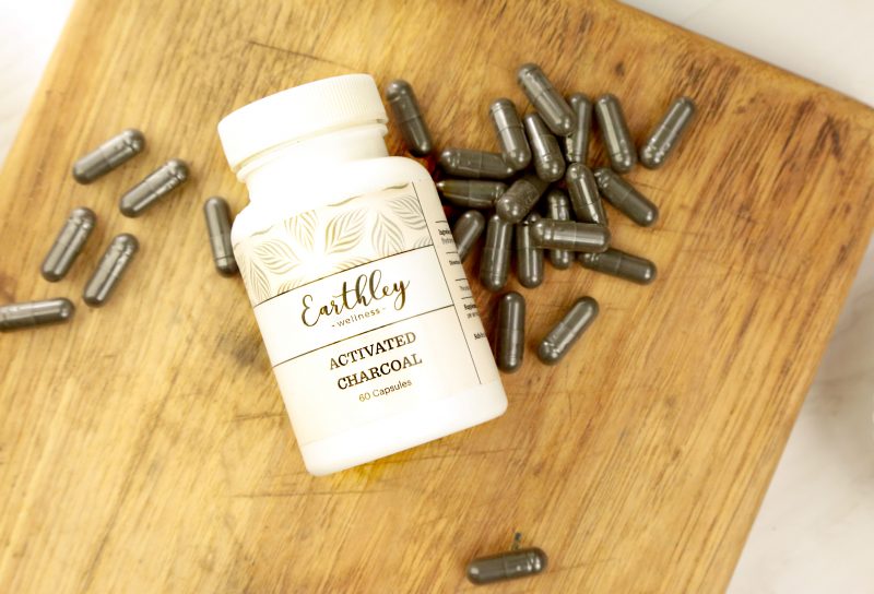 Earthley Activated Charcoal Capsules - 60 ct