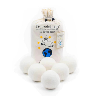 Friendsheep Creamy White Eco Dryer Balls - Set of 6