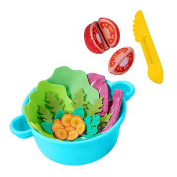 HABA Mixed Salad Bowl with Felt Veggies