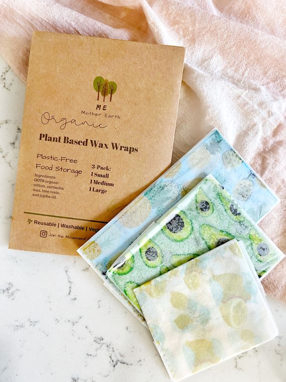 Vegan Wax Food Wraps 3-pack